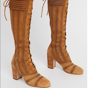 Free people Blaire lace up boots.